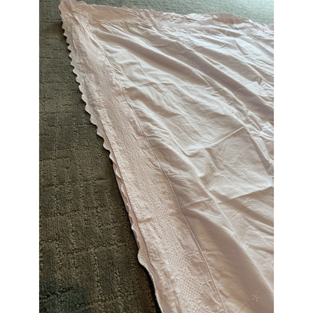 Rachel Ashwell Simply Shabby Chic Pink‎ Embroidered Batiste Cotton TWIN Duvet - Picture 2 of 8